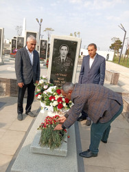 27 sentyabr “Anım Günü” ilə əlaqədar şəhid  Atayev Nicat Habil oğlunun  məzarı ziyarət edilib.