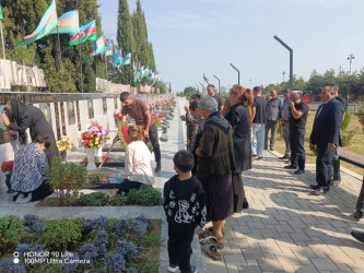 27 sentyabr “Anım Günü” ilə əlaqədar antiterror əməliyyatı  zamanı şəhid olmuş Orucov Dağbəyi Sabay oğlunun ailəsi ziyarət edilib.