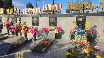 Şəhid Məhəmmədli İsmayıl Mahir oğlunun məzarı və ailəsi ziyarət edilib.