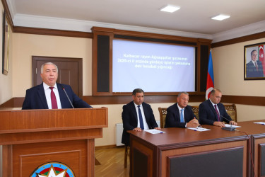 Kəlbəcər Rayon Ağsaqqallar Şurasının 2025-ci il ərzində gördüyü işlərin yekununa dair hesabat yığıncağı keçirilib.