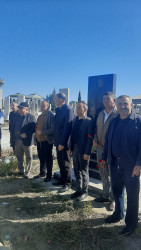Şəhid  Həsənli Zərimxan Rafiq oğlunun məzarı ziyarət edilib.