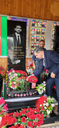 Vətən Müharibəsi şəhidi İlyasov Bəhrəm Nizam oğlunun ailəsi və məzarı  ziyarət edilib