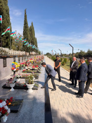 Vətən Müharibəsi şəhidi Verdiyev Eldəniz Rabil oğlunun məzarı ziyarət edilib