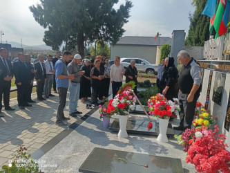 27 sentyabr “Anım Günü” ilə əlaqədar antiterror əməliyyatı  zamanı şəhid olmuş Orucov Dağbəyi Sabay oğlunun ailəsi ziyarət edilib.