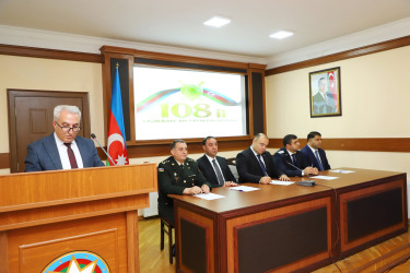 1 oktyabr - Azərbaycan Respublikası Prokurorluğunun yaradılmasının 108-ci il dönümü Kəlbəcər rayon İcra Hakimiyyətində qeyd olunub