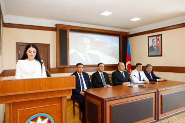 “Şəhərsalma və memarlıq ili”çərçivəsində  “15 İyun- Milli Qurtuluşdan başlayan inkişaf və yüksəliş yolu” mövzusunda tədbir keçirilib.