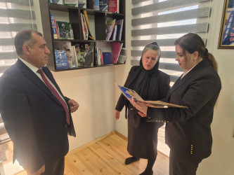 Milli Qəhrəman Hökümə Əliyevanın ailəsi ziyarət edilib.