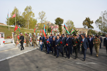 44 günlük Vətən müharibəsində şəhidlik zirvəsinə yüksəlmiş  Abdullayev Şəhriyar Kamil oğlunun ildönümü ilə əlaqədar olaraq məzarı ziyarət edilib.