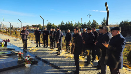 Şəhid Hüseynov Mirzə Xəlifə oğlunun ildönümündə məzarı ziyarət edilib.