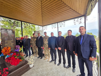 Vətən Müharibəsi şəhidi Abdullayev Həsən Aydın oğlunun ailəsi və məzarı ziyarət edilib.