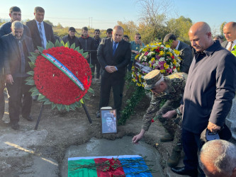 Birinci Qarabağ müharibəsinin şəhidi Mustafayev Möhübbət Qənimət oğlu torpağa tapşırılıb.