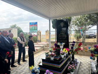 Şəhid Muxtarov Taleh Həşim oğlunun ailəsi və məzarı ziyarət edilib.