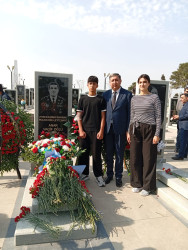 Vətən Müharibəsi Qəhrəmanı,şəhid Anar Əliyevin ailəsi və məzarı  ziyarət edilib
