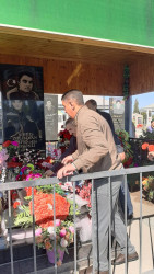 Şəhid  Həsənli Zərimxan Rafiq oğlunun məzarı ziyarət edilib.