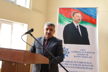 Yeni Azərbaycan Partiyası Kəlbəcər rayon təşkilatı tərəfindən 24 dekabr 2025-ci il tarixində “Zəfərdən suverenliyə: Prezident İlham Əliyevin quruculuq strategiyası” mövzusunda tədbir keçirilib.