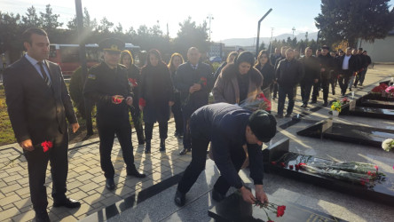 Şəhid Məhəmmədli İsmayıl Mahir oğlunun məzarı və ailəsi ziyarət edilib.