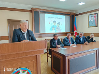 15 may – Beynəlxalq Ailə Gününə həsr olunmuş “Ailəmiz ən böyük dəyərimizdir” mövzusunda  tədbir keçirilib.