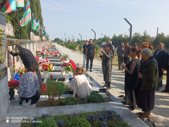 27 sentyabr “Anım Günü” ilə əlaqədar antiterror əməliyyatı  zamanı şəhid olmuş Orucov Dağbəyi Sabay oğlunun ailəsi ziyarət edilib.