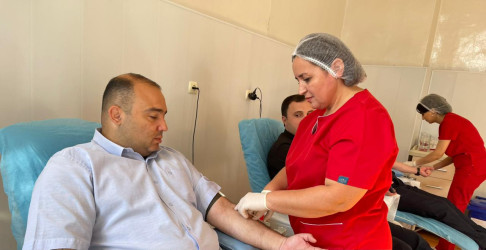 “Talassemiyasız həyat naminə” proqramı çərçivəsində  Kəlbəcər rayonunda könüllü qanvermə aksiyası keçirilmişdir.