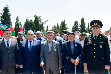 Birinci Qarabağ müharibəsində itkin düşən  Gəncə  Şəhidlər xiyabanında 31 il əvvəl naməlum şəhid kimi dəfn edilmiş, kimliyi bir qədər əvvəl müəyyənləşdirilən Məmmədov Hafiz Qədim oğlunun məzarı abadlaşdırılıb.