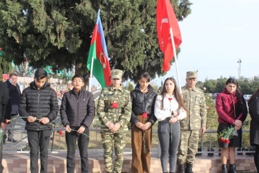 Vətən müharibəsi şəhidləri Məhəmmədli İsmayıl Mahir oğlunun və Əliyev Teymur İman oğlunun ikinci ildönümü məzarları başında qeyd edilib və ailələri ziyarət olunub.