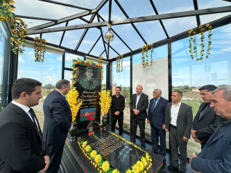 27 sentyabr “Anım Günü” ilə əlaqədar şəhid Musayev Murad Polad oğlunun ailəsi və məzarı ziyarət edilib.