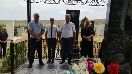 Şəhid Heydərov Qismət İsmayıl oğlunun məzarı və ailəsi ziyarət edilib.
