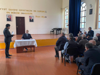 Kəlbəcər rayon İcra Hakimiyyətinin başçısı Azər Qocayev Goranboy şəhəri, Məcburi köçkün qəsəbəsi, Xocalı rayon Uşaq İncəsənət Məktəbində yaşayan vətəndaşlar üçün  qəbul keçirib.