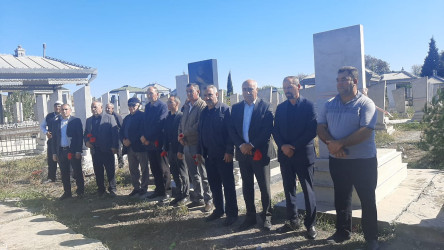 Şəhid  Həsənli Zərimxan Rafiq oğlunun məzarı ziyarət edilib.