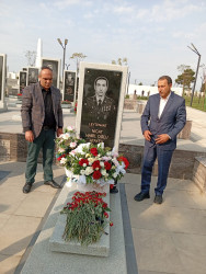 27 sentyabr “Anım Günü” ilə əlaqədar şəhid  Atayev Nicat Habil oğlunun  məzarı ziyarət edilib.