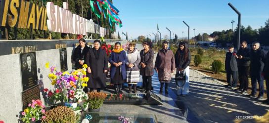 Şəhid Bayramov Samir Elxan oğlunun məzarı ziyarət edilib.
