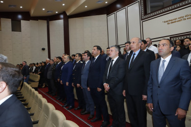 Ümummilli Lider Heydər Əliyevin anadan olmasının 103-cü ildönümünə həsr olunmuş “Zamanın fövqündə dayanan əbədiyaşar lider” mövzusunda tədbir keçirilib.