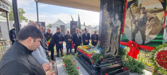 27 sentyabr “Anım Günü” ilə əlaqədar Vətən müharibəsi  zamanı şəhid olmuş leytenant Orucov Nemət Əkbər  oğlunun məzarı ziyarət edilib.