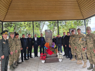 Vətən Müharibəsi şəhidi Abdullayev Həsən Aydın oğlunun ailəsi və məzarı ziyarət edilib.