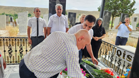 Şəhid Heydərov Qismət İsmayıl oğlunun məzarı və ailəsi ziyarət edilib.