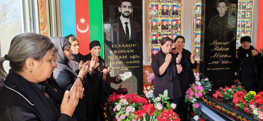 Vətən Müharibəsi şəhidi İlyasov Bəhrəm Nizam oğlunun ailəsi və məzarı  ziyarət edilib