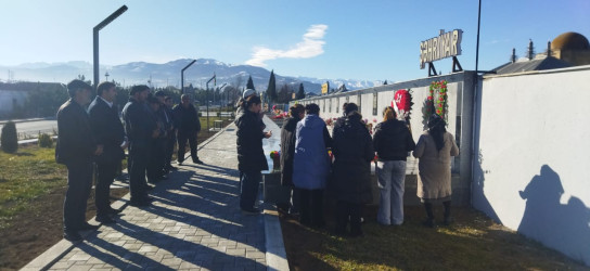 Lokal antiterror əməliyyatı  zamanı şəhid olmuş Mehtiyev Şəhriyar Mübariz oğlunun ad günündə məzarı ziyarət edilib.