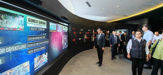 27 Sentyabr – Anım Günü ilə əlaqədar Gəncə Memorial Kompleksi ziyarət edilib