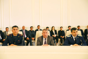 “Konstitusiya və Suverenlik ili”çərçivəsində  “Ümummilli Lider Heydər Əliyev müstəqil Azərbaycan Konstitusiyasının    müəllifidir”    mövzusunda   tədbir keçirlilib.