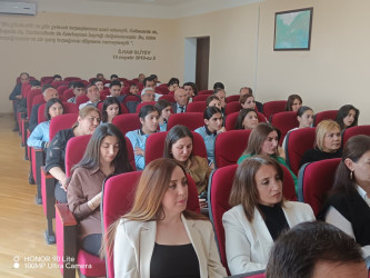 15 may – Beynəlxalq Ailə Gününə həsr olunmuş “Ailəmiz ən böyük dəyərimizdir” mövzusunda  tədbir keçirilib.
