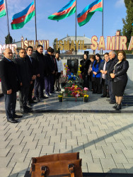 Şəhid Qabilov İsmayıl Əli oğlunun məzarı ziyarət edilib.