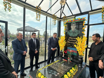 27 sentyabr “Anım Günü” ilə əlaqədar şəhid Musayev Murad Polad oğlunun ailəsi və məzarı ziyarət edilib.
