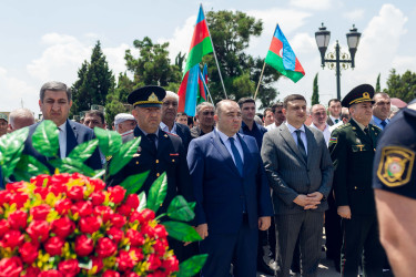 Birinci Qarabağ müharibəsində itkin düşən  Gəncə  Şəhidlər xiyabanında 31 il əvvəl naməlum şəhid kimi dəfn edilmiş, kimliyi bir qədər əvvəl müəyyənləşdirilən Məmmədov Hafiz Qədim oğlunun məzarı abadlaşdırılıb.