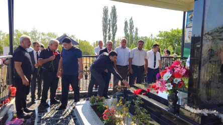 Şəhid  Şirinov Ömər Muğan oğlunun məzarı ziyarət edilib