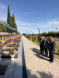 Vətən Müharibəsi şəhidi Verdiyev Eldəniz Rabil oğlunun məzarı ziyarət edilib