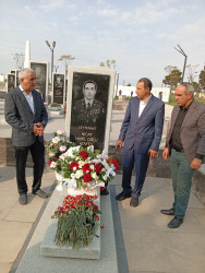 27 sentyabr “Anım Günü” ilə əlaqədar şəhid  Atayev Nicat Habil oğlunun  məzarı ziyarət edilib.