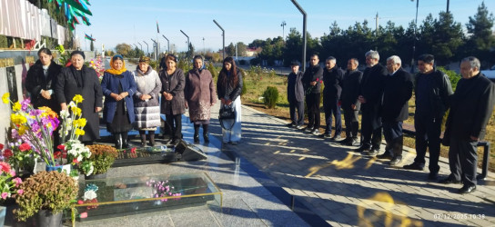 Şəhid Bayramov Samir Elxan oğlunun məzarı ziyarət edilib.