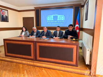 Məişət zorakılığı və onun qarşısının alınması yolları mövzusunda tədbir keçirilib.