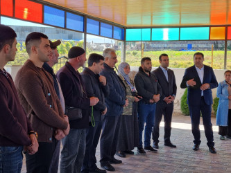 8 noyabr Zəfər günü ərəfəsində Şəhid Tağıyev Eşqin Asif oğlunun məzarı ziyarət edilib.