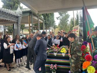 Şəhid Muxtarov Taleh Həşim oğlunun ailəsi və məzarı ziyarət edilib.